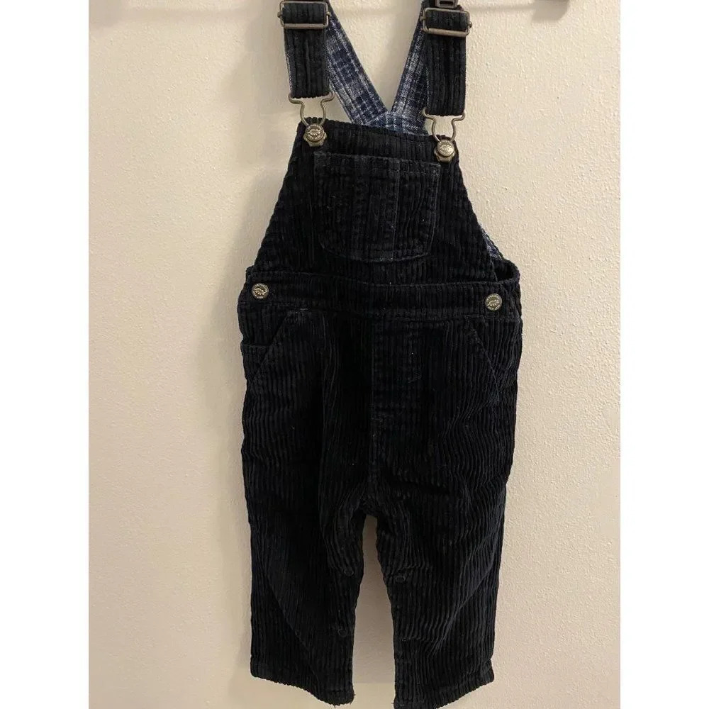 BABY CORDUROY OVERALLS - BLUE - 12-18 MONTHS - PERFECT CONDITION